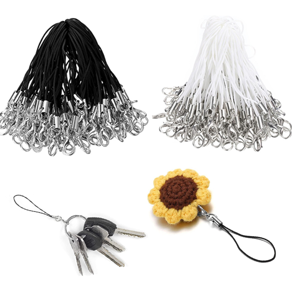 Jewelry Making Ring Tool - 50/100Pcs Black White Strap Charm Cord