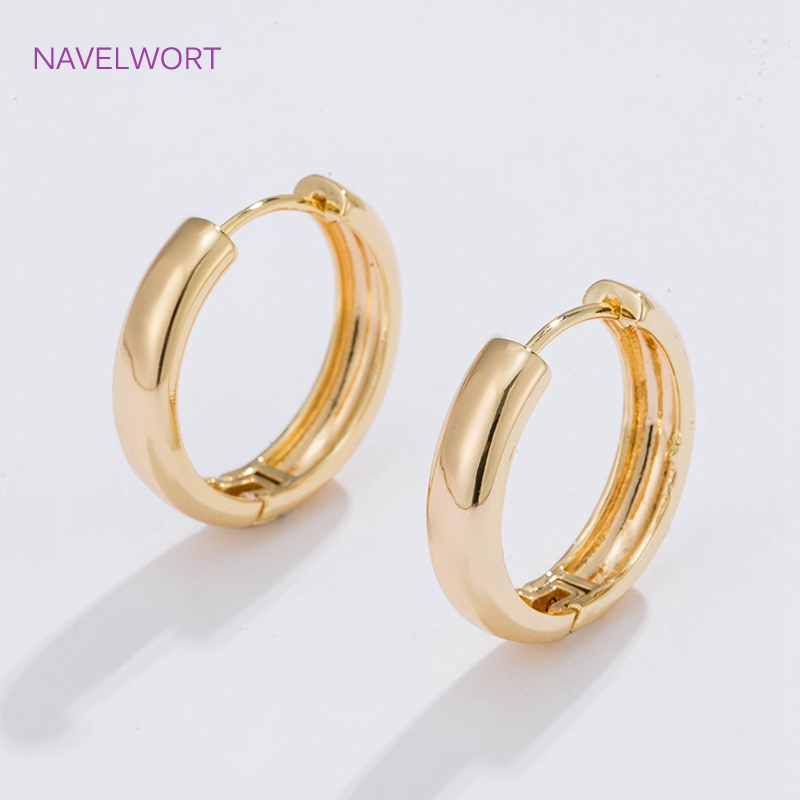 Jewelry Making Ideas - 6 Sizes Gold Plated Circle Hoop
