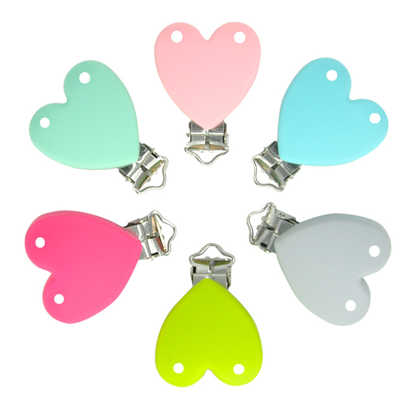 Jewelry Making For Dummies - 10Pcs Silicone Clips Round Heart Shaped