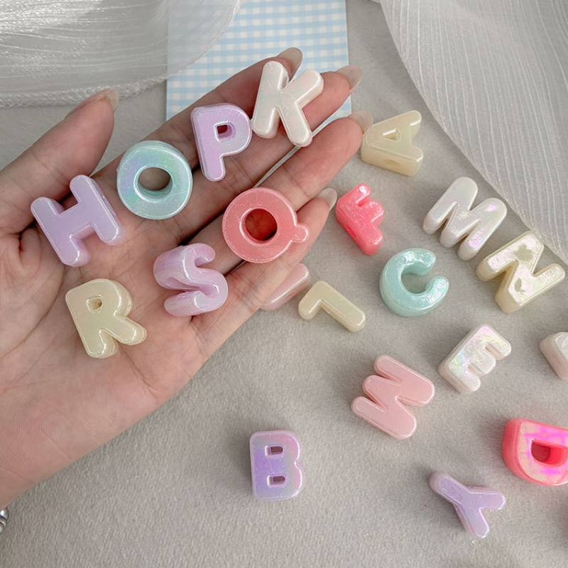 Jewelry Making Degree - Candy Color 20mm Iridescent Acrylic Letter