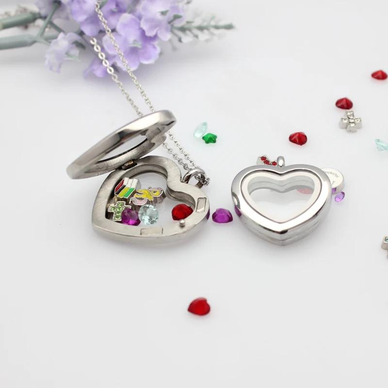 Jewelry Making Birthday Party - 24mm 30mm heart Floating Locket pendant