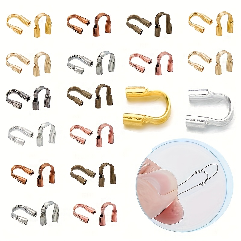 Jewelry Making Loops - 100-300pcs 3X4mm Wire Protectors Wire Guard