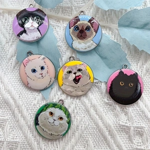 10pcs cartoon animal cat ename - Jewelry Making Birthday Party ulasan dan harga