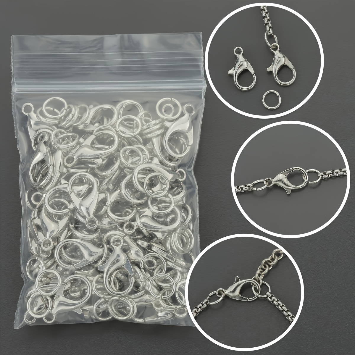 1/2/300pcs Lobster Clasps Open - Jewelry Making Ring Tool ulasan dan harga