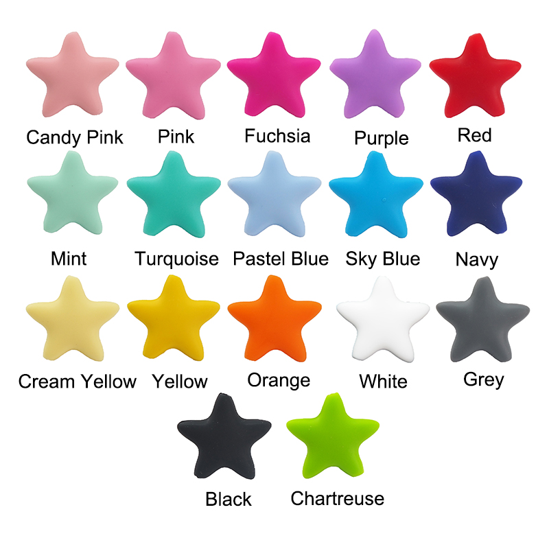 Chengkai 10pcs Silicone Star B - Jewelry Making For Dummies ulasan dan harga