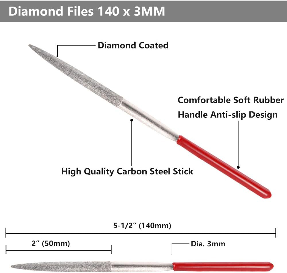 New 10Pcs Diamond Needle File  - Jewelry Making Workshop ulasan dan harga