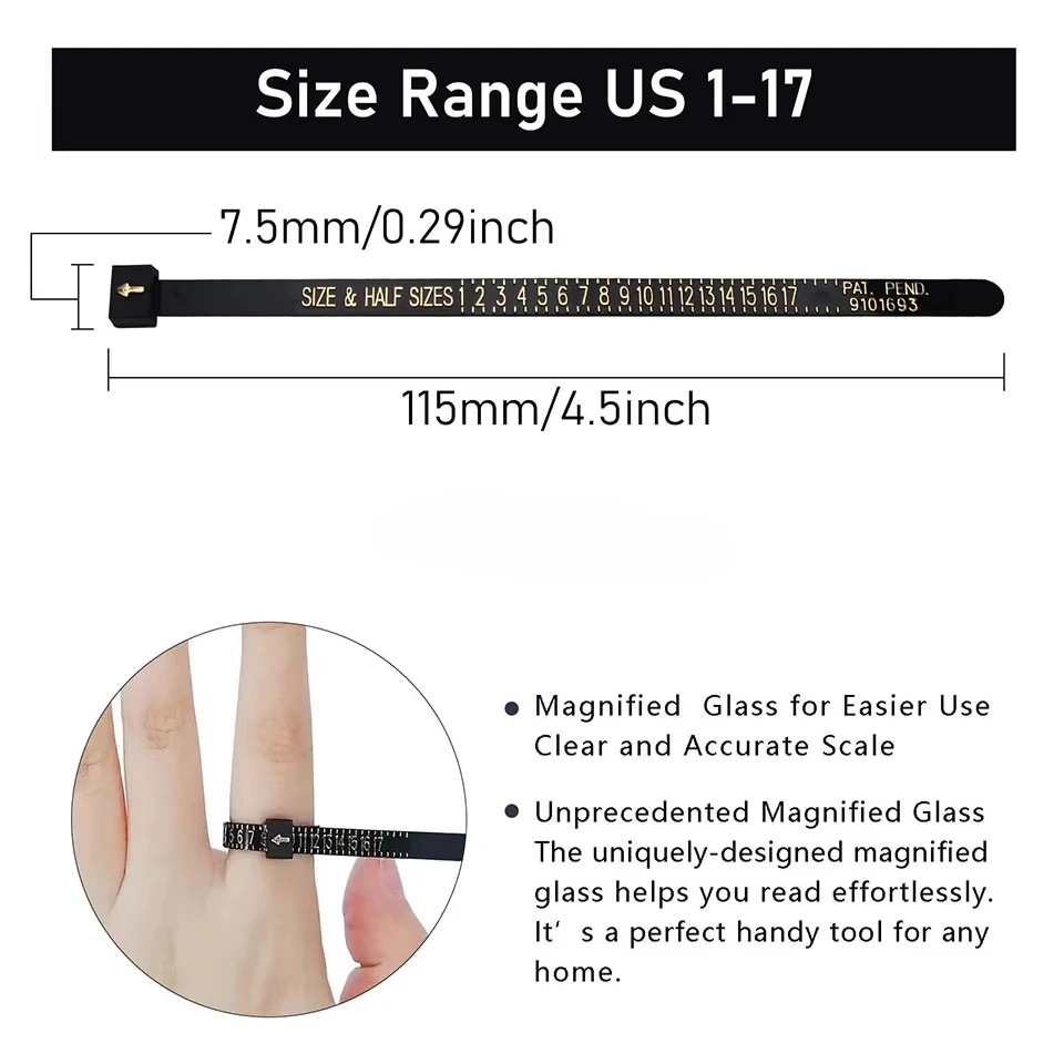 Reusable Ring Sizer Measuring  - Jewelry Making Desk ulasan dan harga