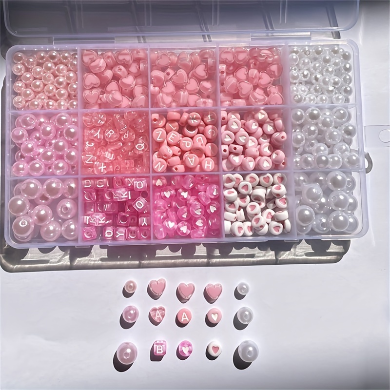 10-Piece Pink Alphabet Box, Ac - Jewelry Making Tutorial ulasan dan harga