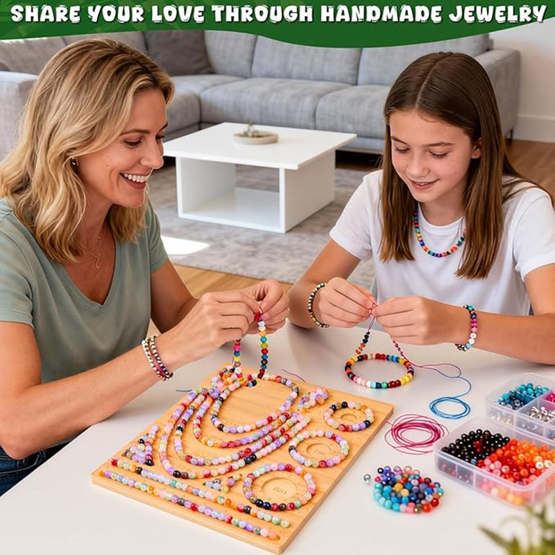 Bamboo Bead Board Bracelet Nec - Jewelry Making Desk ulasan dan harga