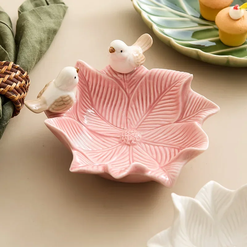 Cute Bird Tray Ceramic Jewelry - Jewelry Making Desk ulasan dan harga