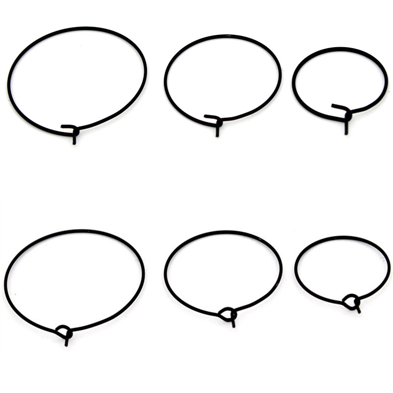 20Pcs 20mm 25mm 30mm Stainless - Jewelry Making Loops ulasan dan harga