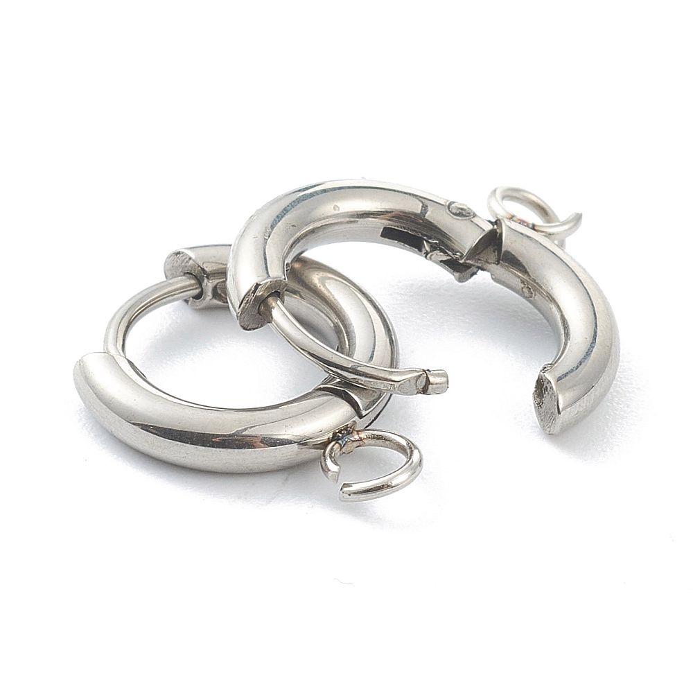 10pcs 201 Stainless Steel Hugg - Jewelry Making Loops ulasan dan harga