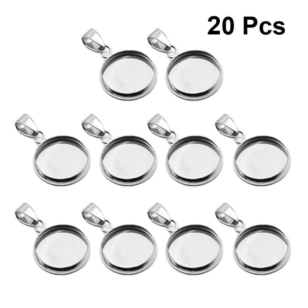 20Pcs DIY Pendant Holder Set S - Making Custom Jewelry ulasan dan harga