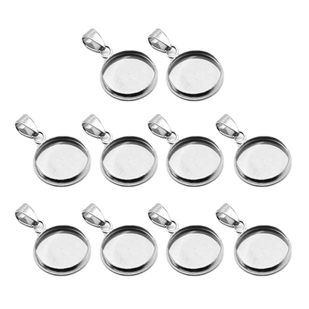 20Pcs DIY Pendant Holder Set S - Making Custom Jewelry ulasan dan harga