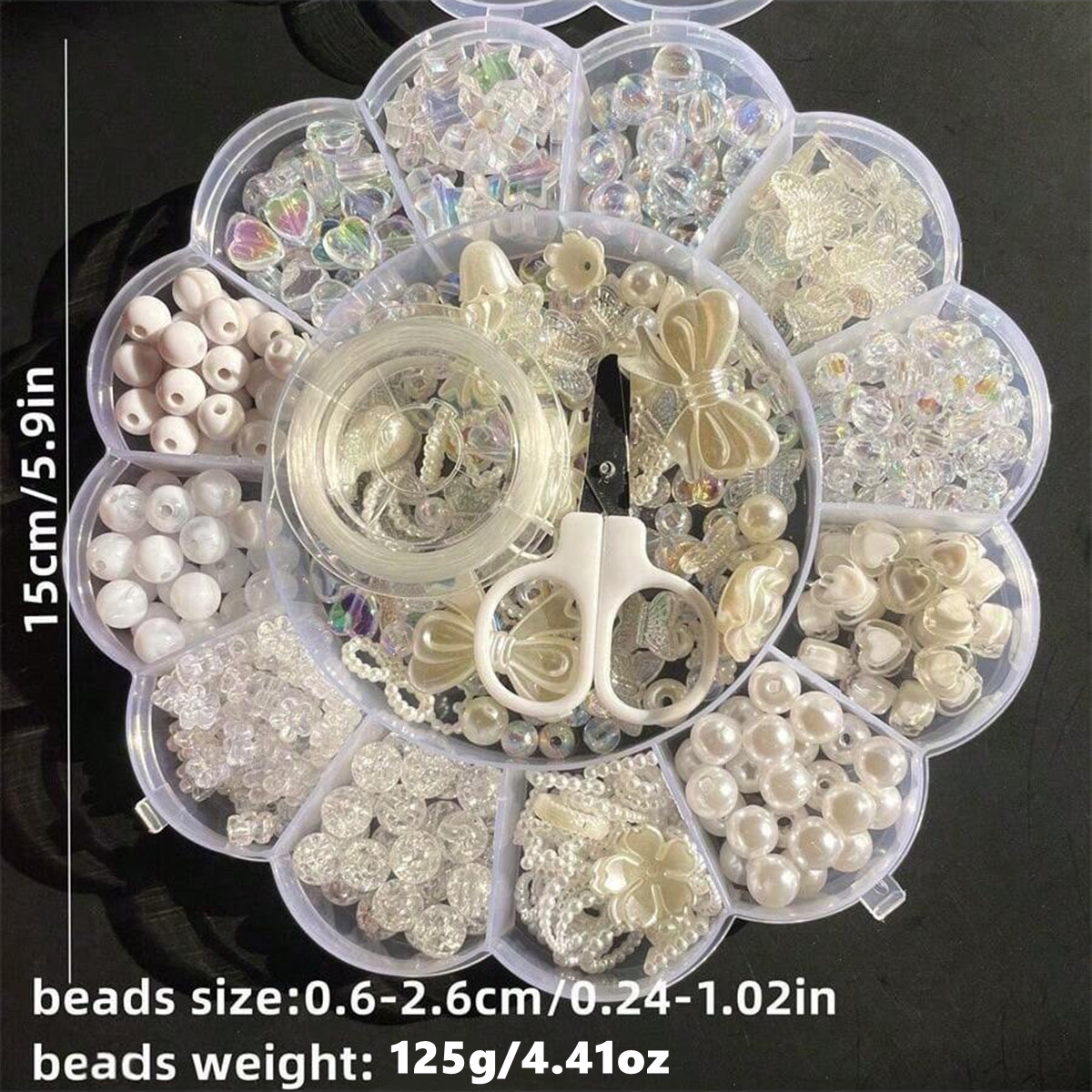 2Set/1Set 13 Grids Acrylic Flo - Jewelry Making Birthday Party ulasan dan harga