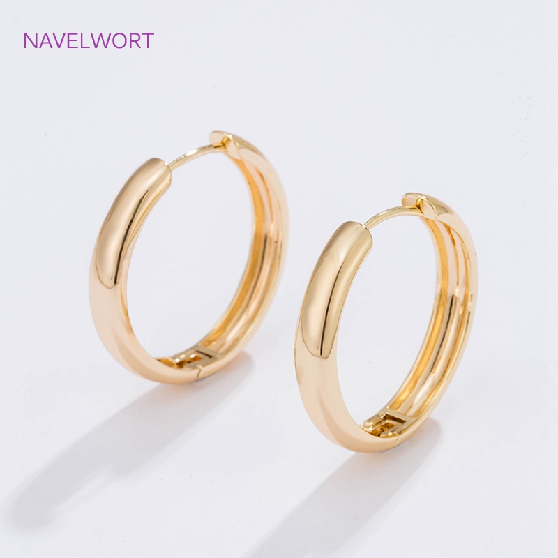 6 Sizes Gold Plated Circle Hoo - Jewelry Making Ideas ulasan dan harga