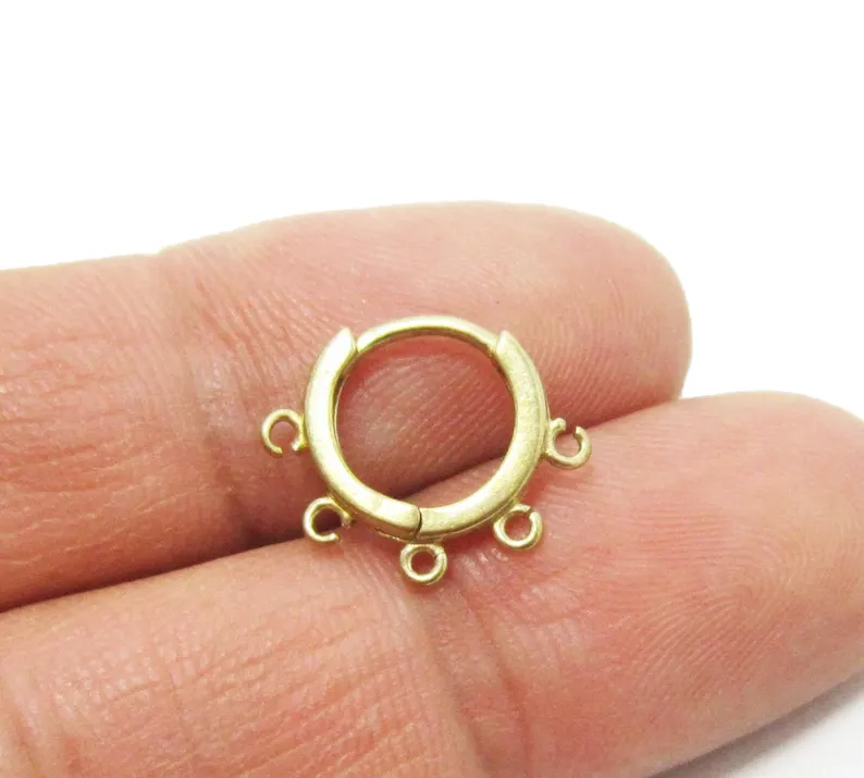10pcs Brass Ear Hoops, Leverba - Jewelry Making Loops ulasan dan harga