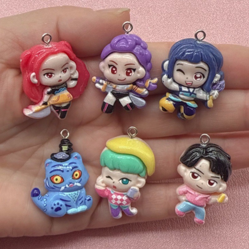 10pcs resin cartoon pendant, D - Jewelry Making Birthday Party ulasan dan harga