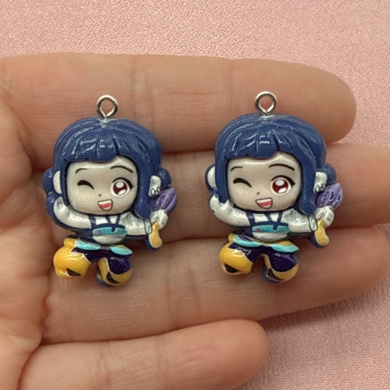 10pcs resin cartoon pendant, D - Jewelry Making Birthday Party ulasan dan harga