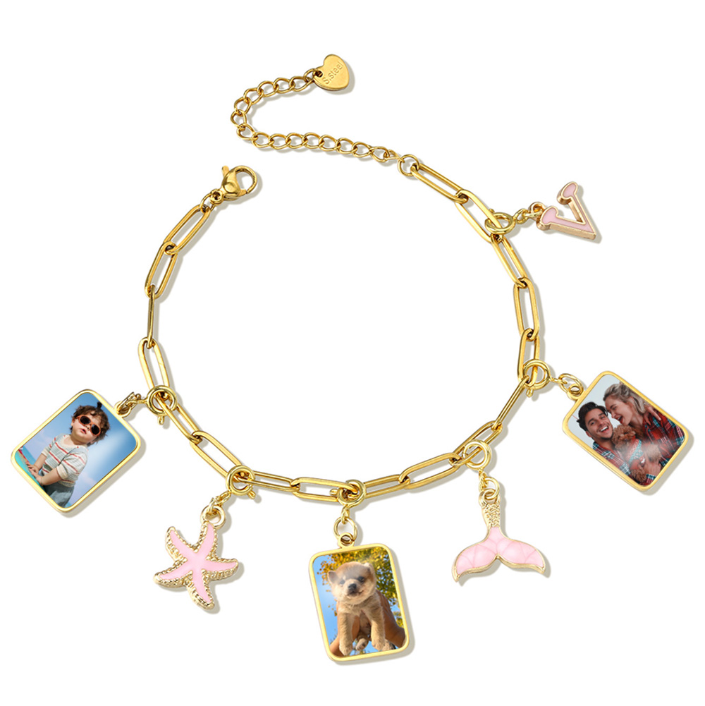 Customized Photo Letter Flag P - Making Custom Jewelry ulasan dan harga