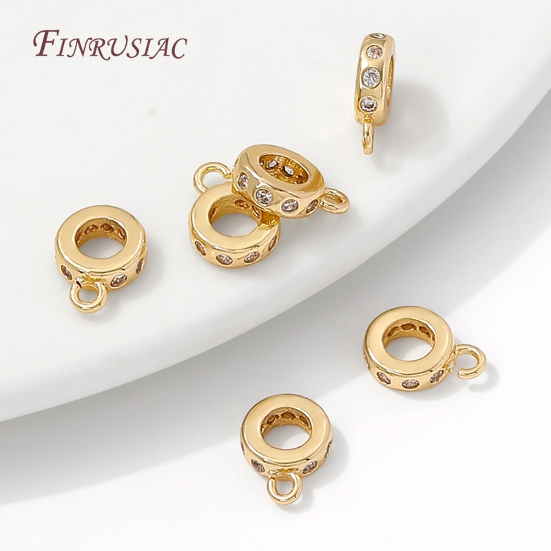 14K Gold Plated CZ Bails For J - Jewelry Making Loops ulasan dan harga