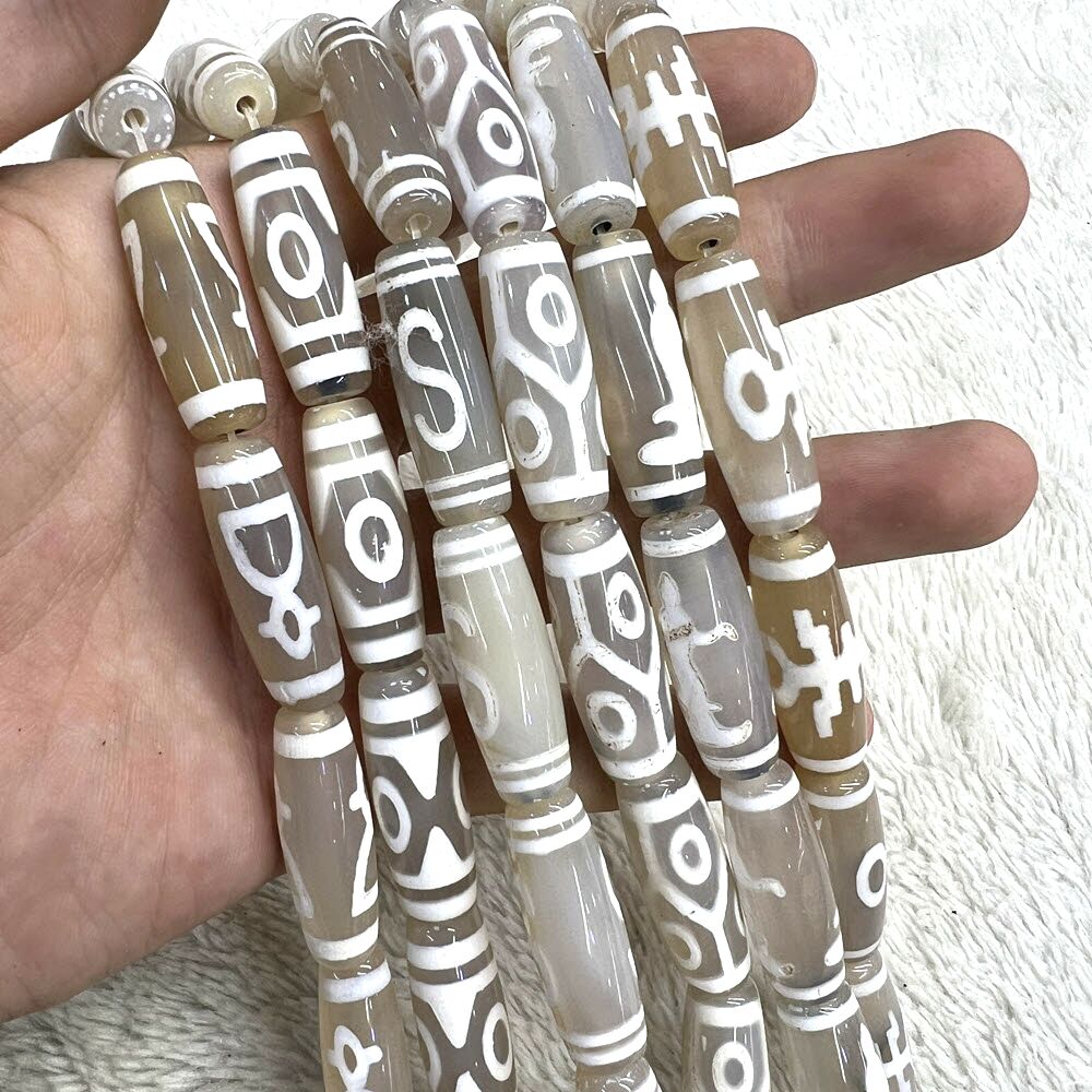 30mm White Tibentan 12 Pattern - Jewelry Making Store ulasan dan harga