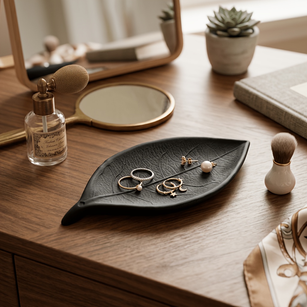 Minimalist 3D Leaf Jewelry Dis - Jewelry Making Desk ulasan dan harga