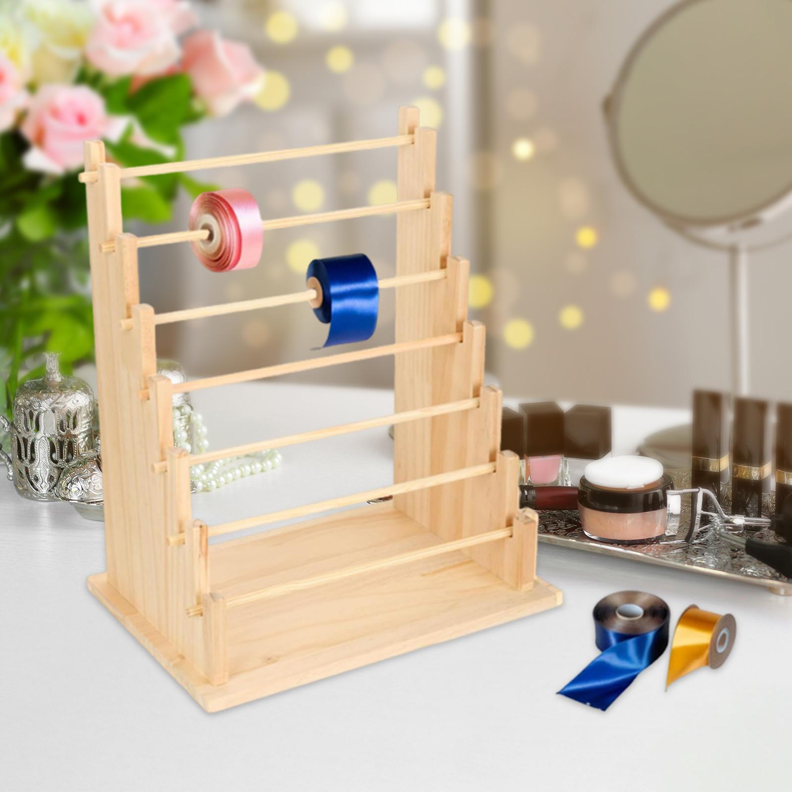 Wooden Ribbon Organizer Rack S - Jewelry Making Store ulasan dan harga