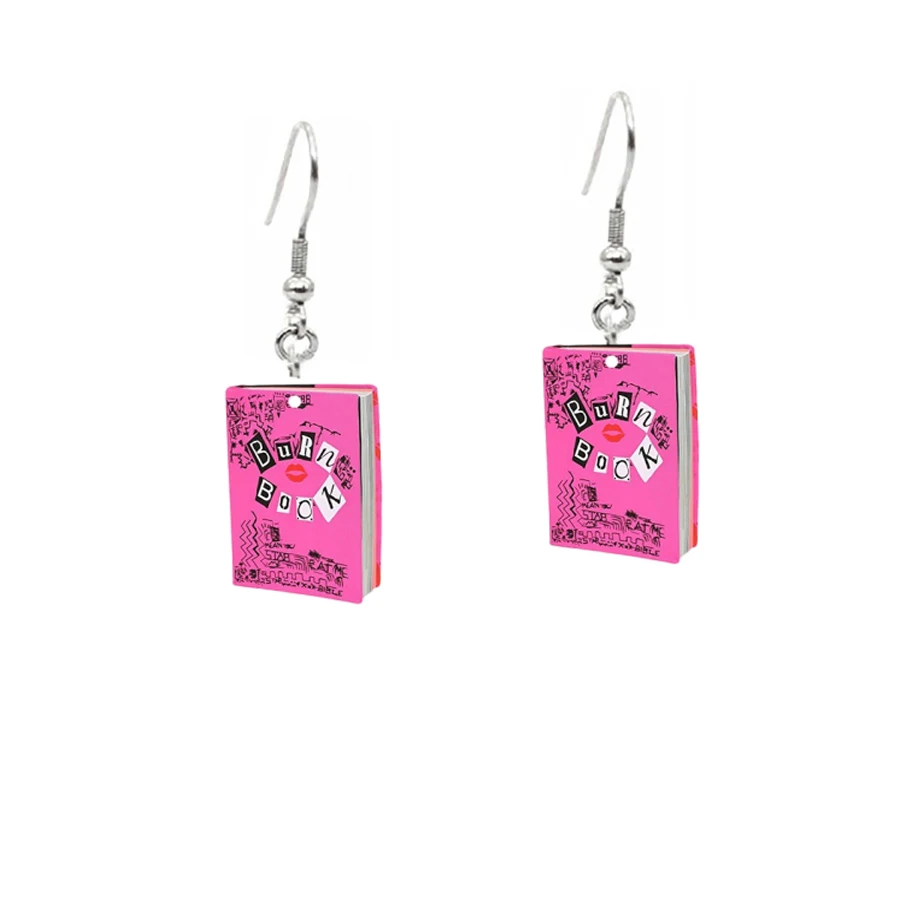 Pink Burn Book Acrylic Pendant - Jewelry Making Books ulasan dan harga