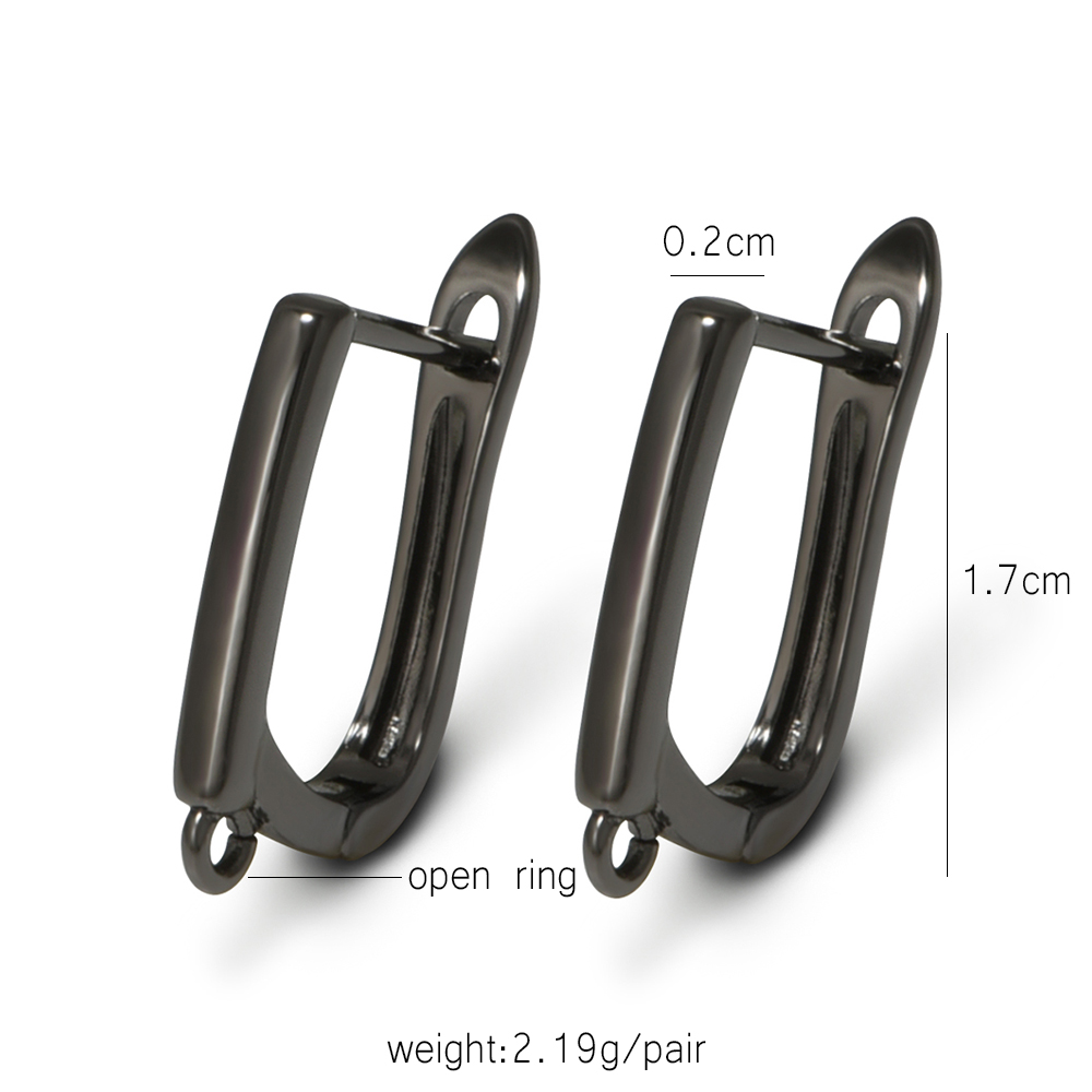 YANASI 1 Pair Gun Black  Brass - Jewelry Making Ideas ulasan dan harga