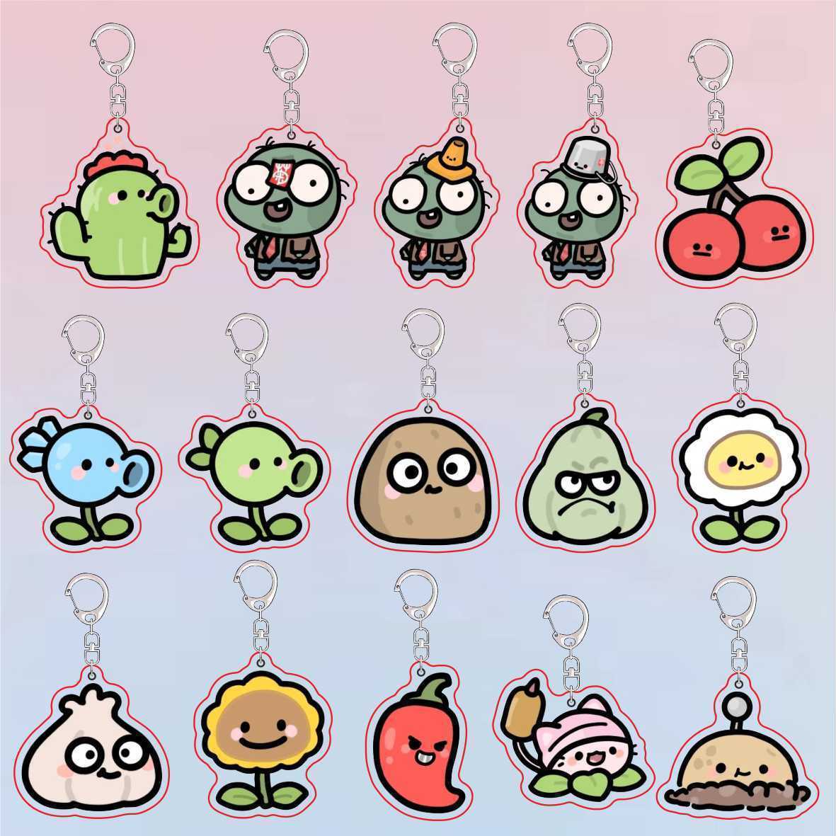 Plants Vs Zombies Acrylic Cute - Jewelry Making Ideas ulasan dan harga