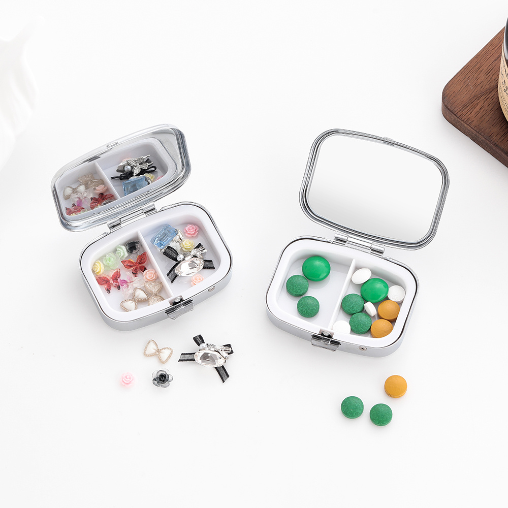 1 Heart-Shaped Mini Pill Box,  - Jewelry Making Store ulasan dan harga