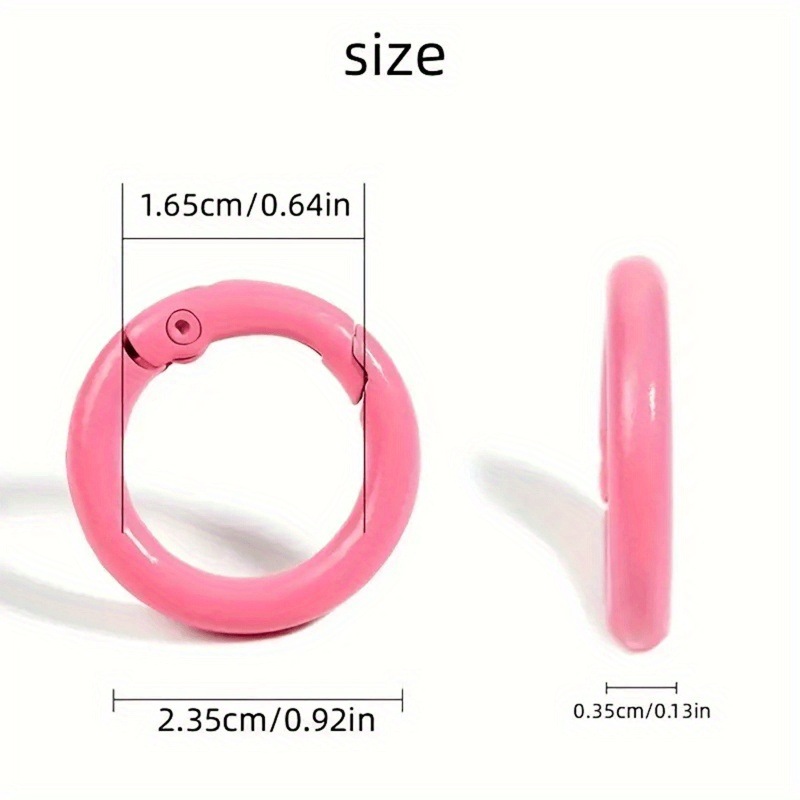 10PCS 23.5mm Metal Spring O Ri - Jewelry Making Loops ulasan dan harga