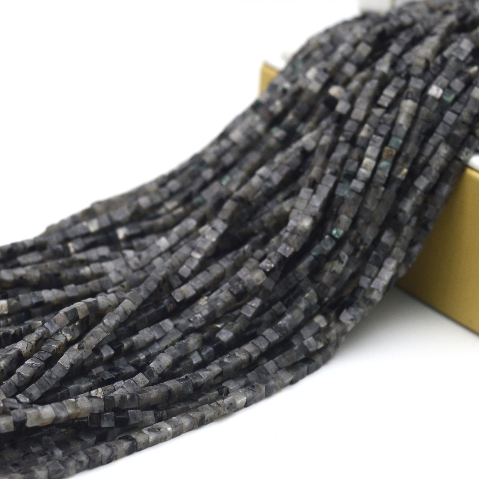2mm 4mm Natural Gray Labradori - Jewelry Making Store ulasan dan harga