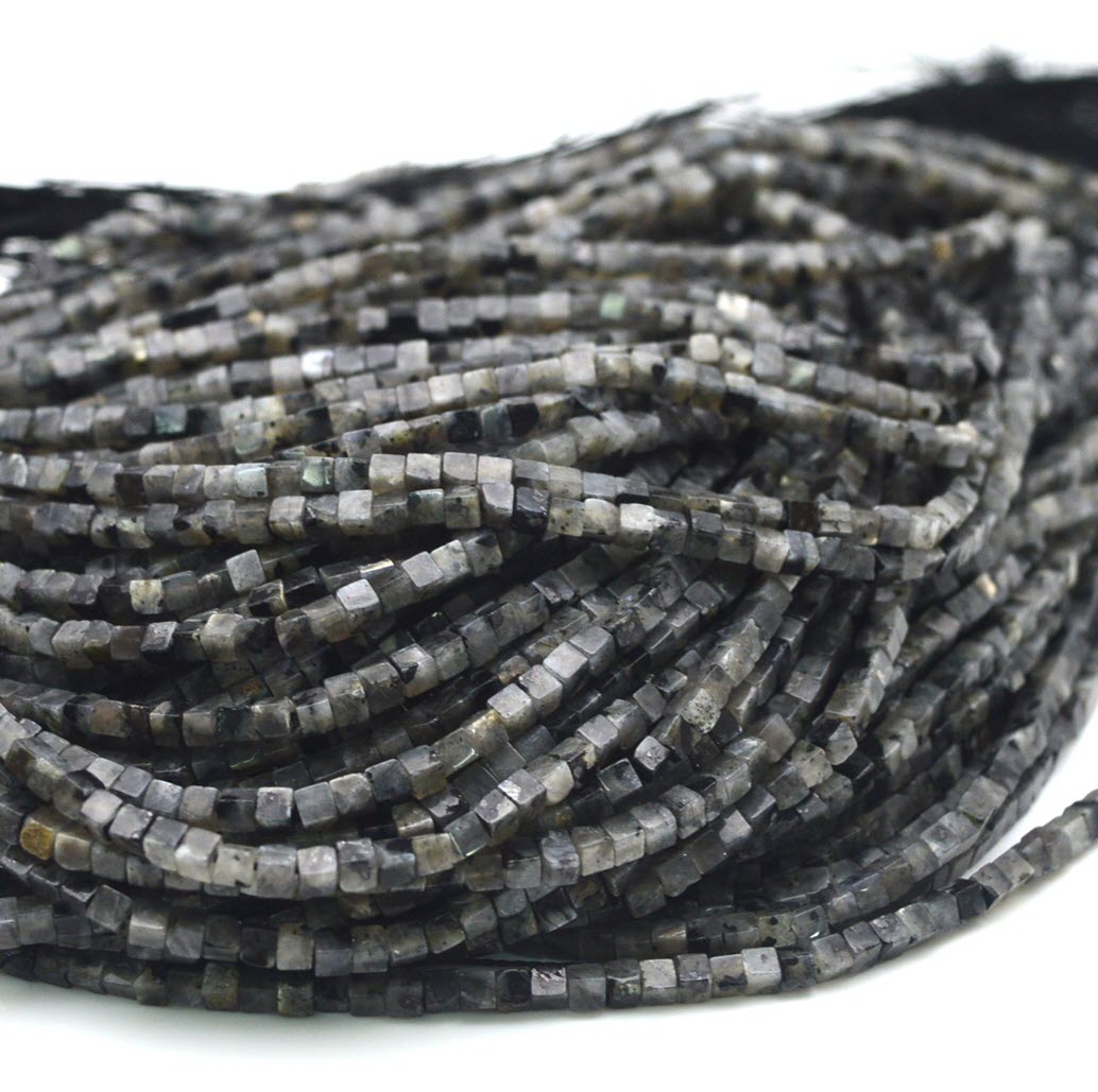 2mm 4mm Natural Gray Labradori - Jewelry Making Store ulasan dan harga
