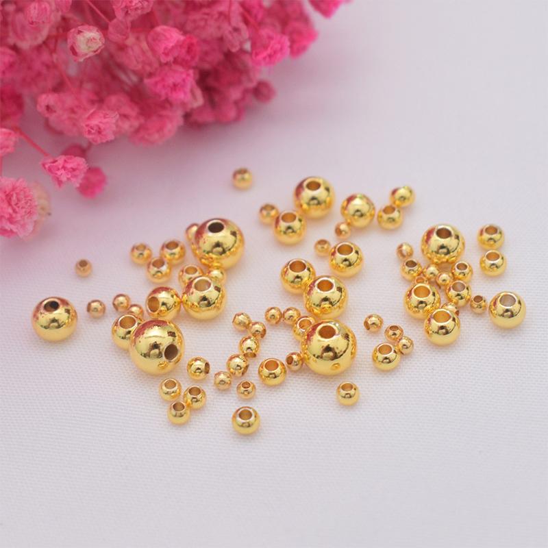 Shiny Gold Plated Faceted Spac - Jewelry Making Ideas With Beads ulasan dan harga
