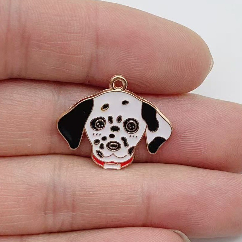 12pcs cartoon pet spotted dog  - Jewelry Making Birthday Party ulasan dan harga