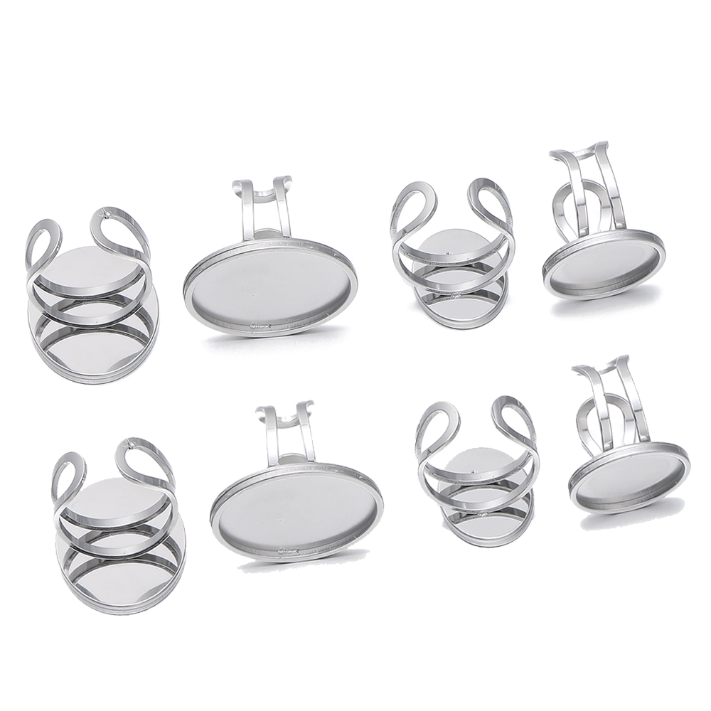 5Pcs/Lot Stainless Steel Open  - Jewelry Making Ring Tool ulasan dan harga