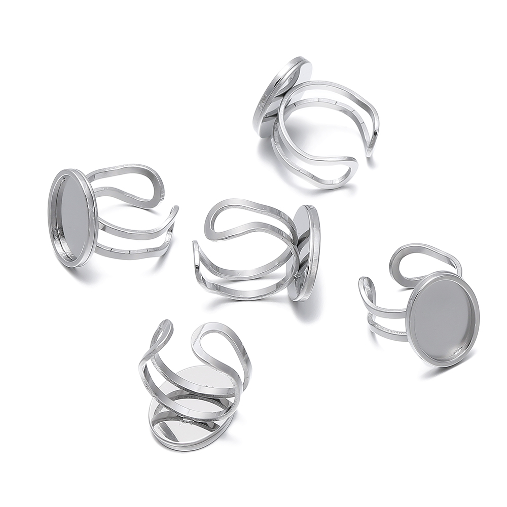 5Pcs/Lot Stainless Steel Open  - Jewelry Making Ring Tool ulasan dan harga