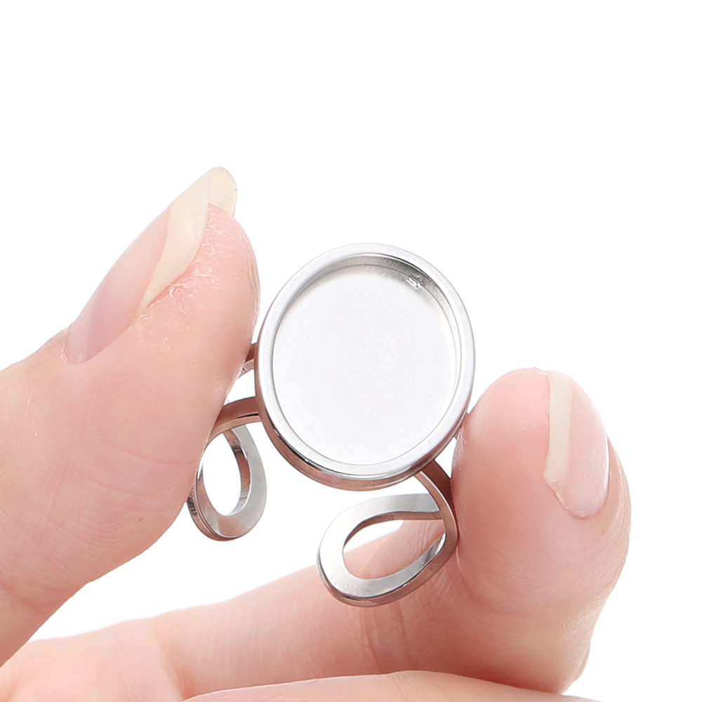 5Pcs/Lot Stainless Steel Open  - Jewelry Making Ring Tool ulasan dan harga