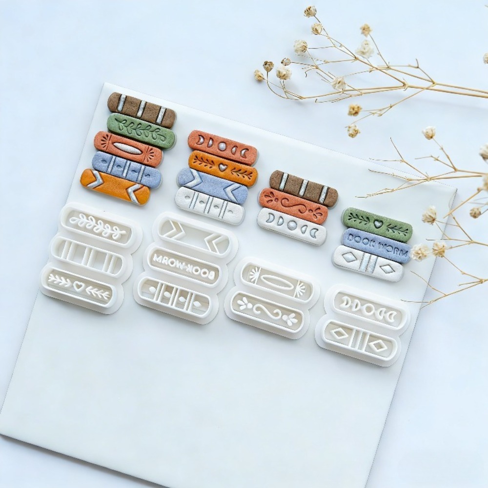 7pcs/set Book Stack Themed Pol - Jewelry Making Books ulasan dan harga