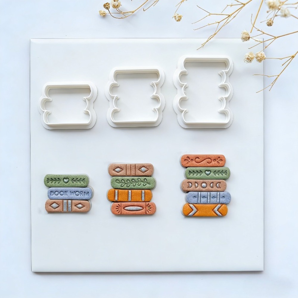 7pcs/set Book Stack Themed Pol - Jewelry Making Books ulasan dan harga