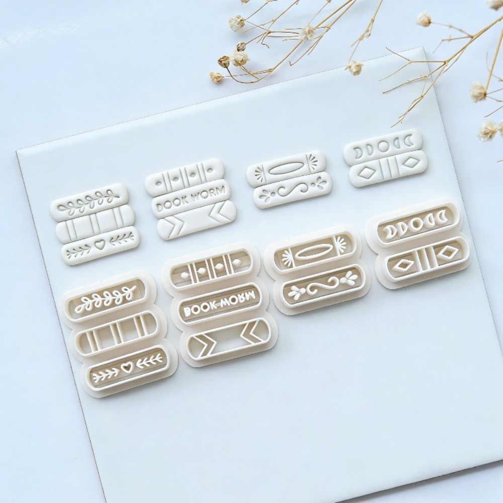 7pcs/set Book Stack Themed Pol - Jewelry Making Books ulasan dan harga