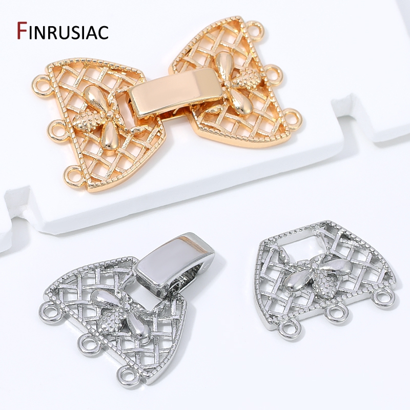 14K Gold Plated Brass 3-Row Pe - Jewelry Making Ideas ulasan dan harga