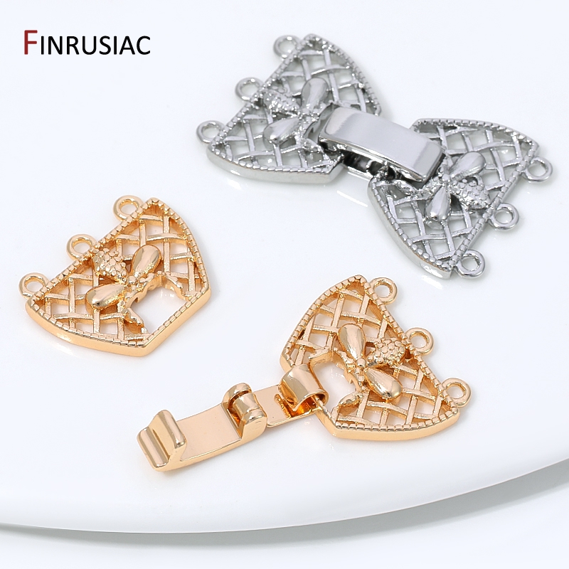 14K Gold Plated Brass 3-Row Pe - Jewelry Making Ideas ulasan dan harga