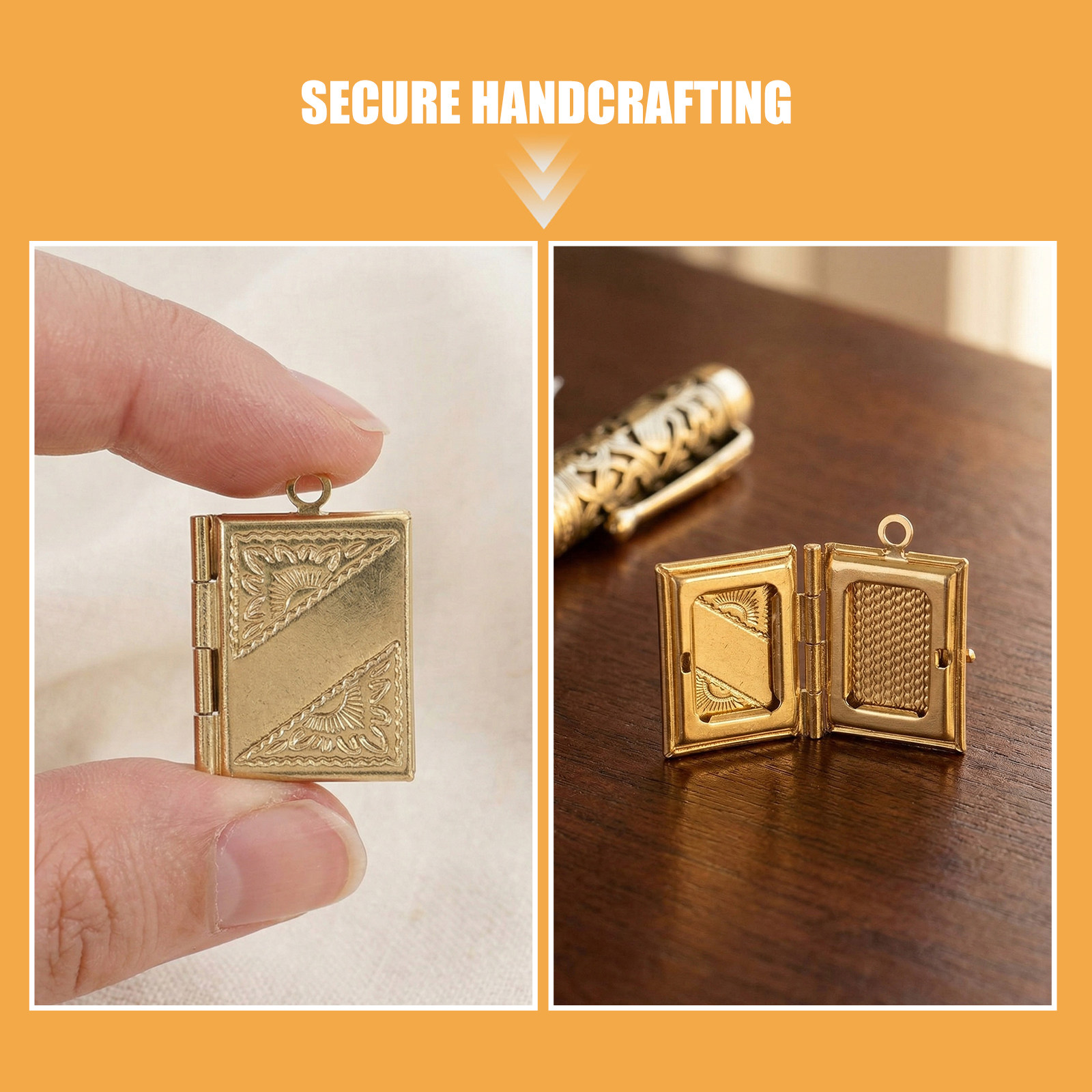 20Pcs Copper Book Locket Charm - Jewelry Making Books ulasan dan harga