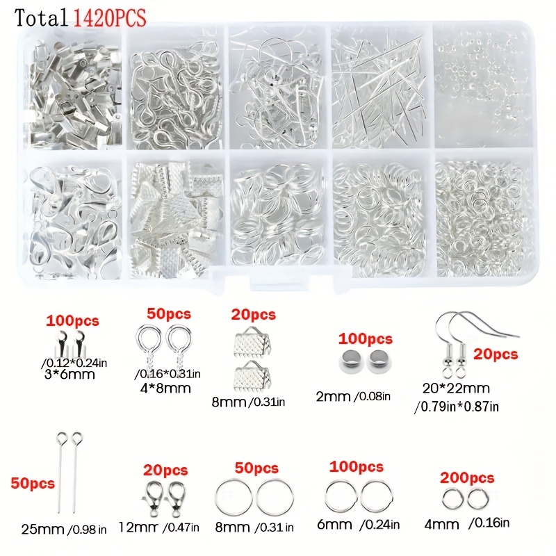 1420pcs 1box Jewelry Findings  - Jewelry Making Ring Tool ulasan dan harga
