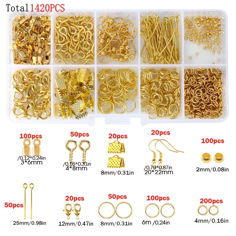 1420pcs 1box Jewelry Findings  - Jewelry Making Ring Tool ulasan dan harga