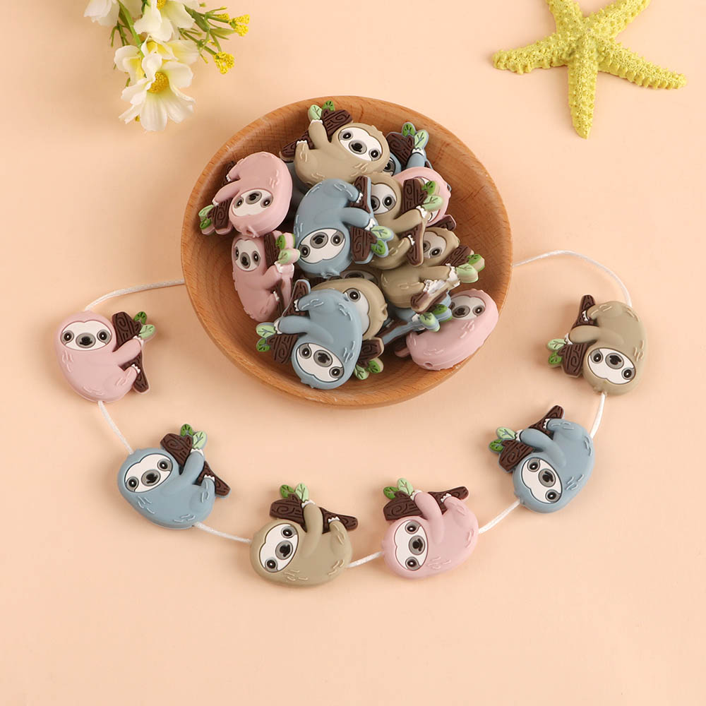 3pc/Lot Cartoon Mini Sloth Sil - Jewelry Making For Dummies ulasan dan harga