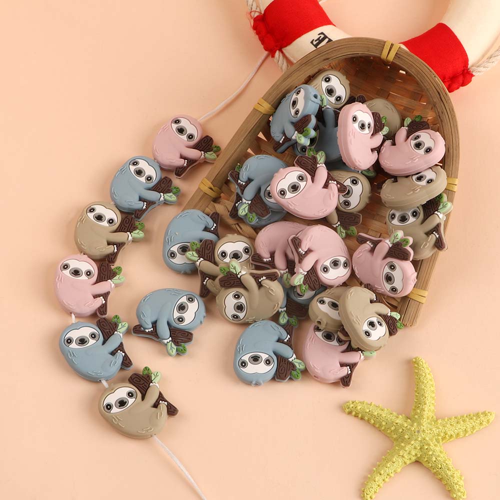 3pc/Lot Cartoon Mini Sloth Sil - Jewelry Making For Dummies ulasan dan harga